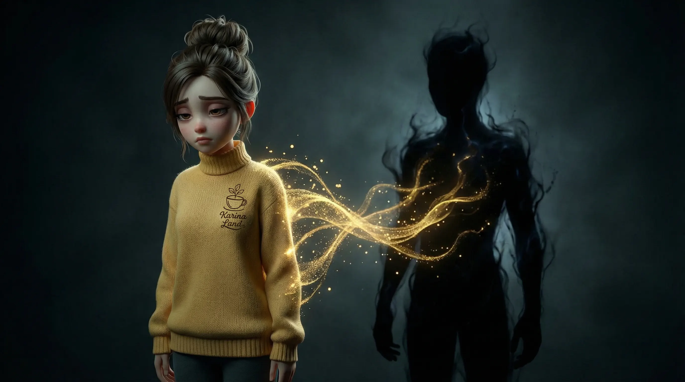 کارینا در حال از دست دادن انرژی و انگیزه مالی خود توسط یک فرد منفی‌باف و خون‌آشام انرژی