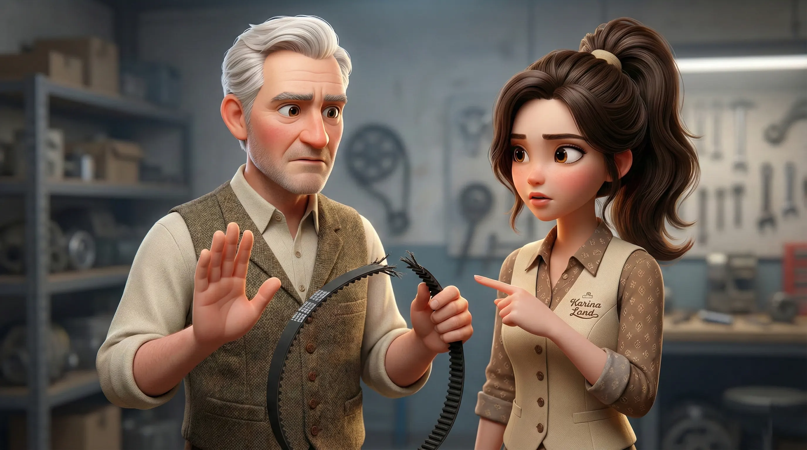 ایده تولید محتوا درباره اشتباهات رایج: هشدار کارینا و کارشناس درباره عواقب عدم تعویض به موقع قطعات مصرفی.