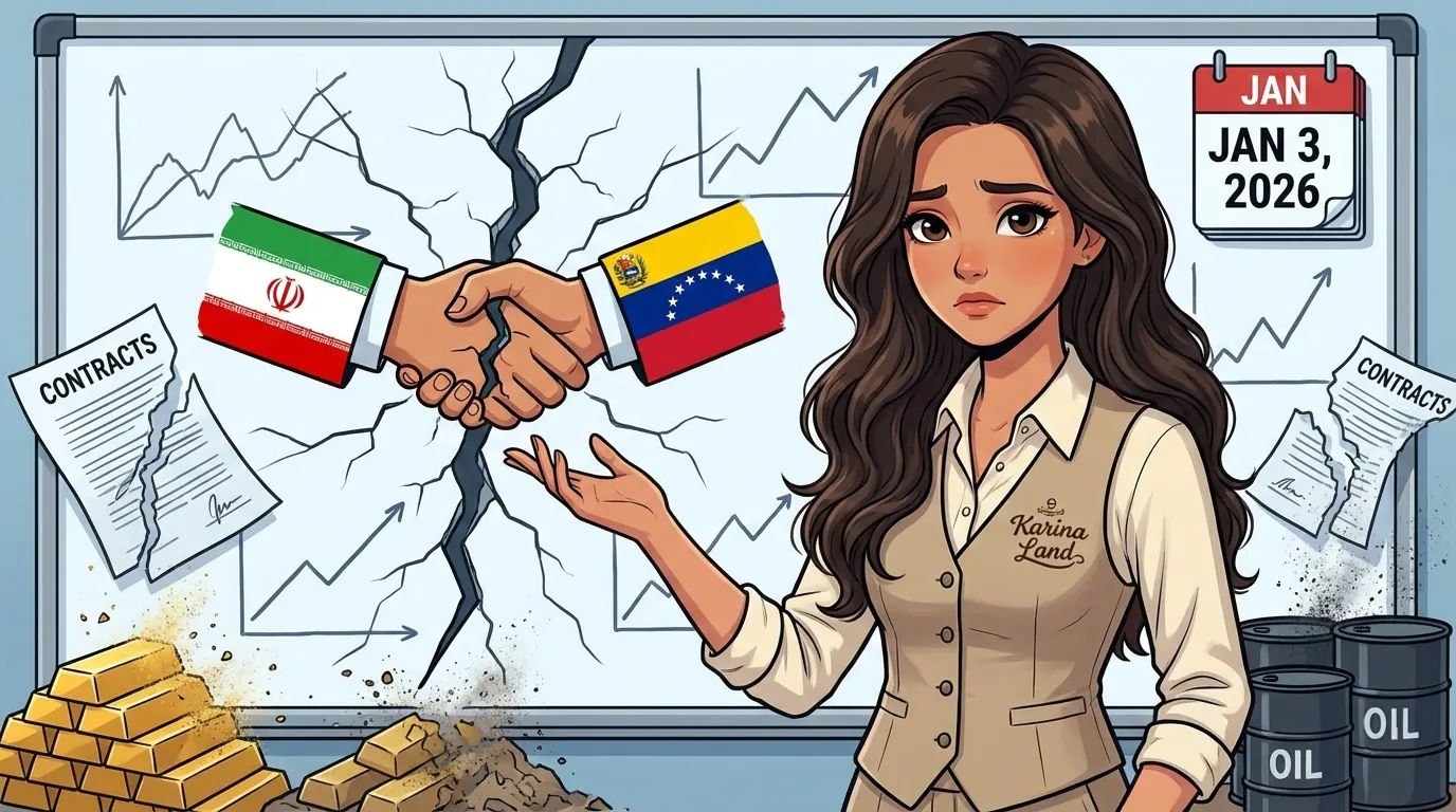 فروپاشی روابط اقتصادی ایران و ونزوئلا از نگاه کارینا؛ پاره شدن قراردادها و از دست رفتن مطالبات پس از تغییر رژیم.