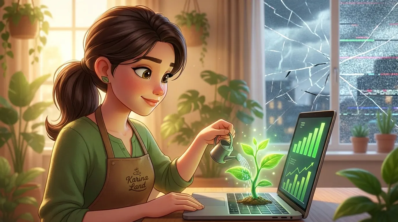 اهمیت داشتن وب‌سایت و سئو در زمان اختلال اینترنت: کارینا در حال پرورش کسب‌وکار آنلاین پایدار.