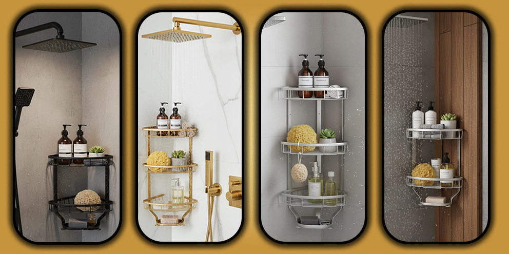 بررسی قفسه کنجی حمام آیناز استار هوم | مدل‌های ۲.۵ و ۳.۵ طبقه آلومینیومی در کارینالند