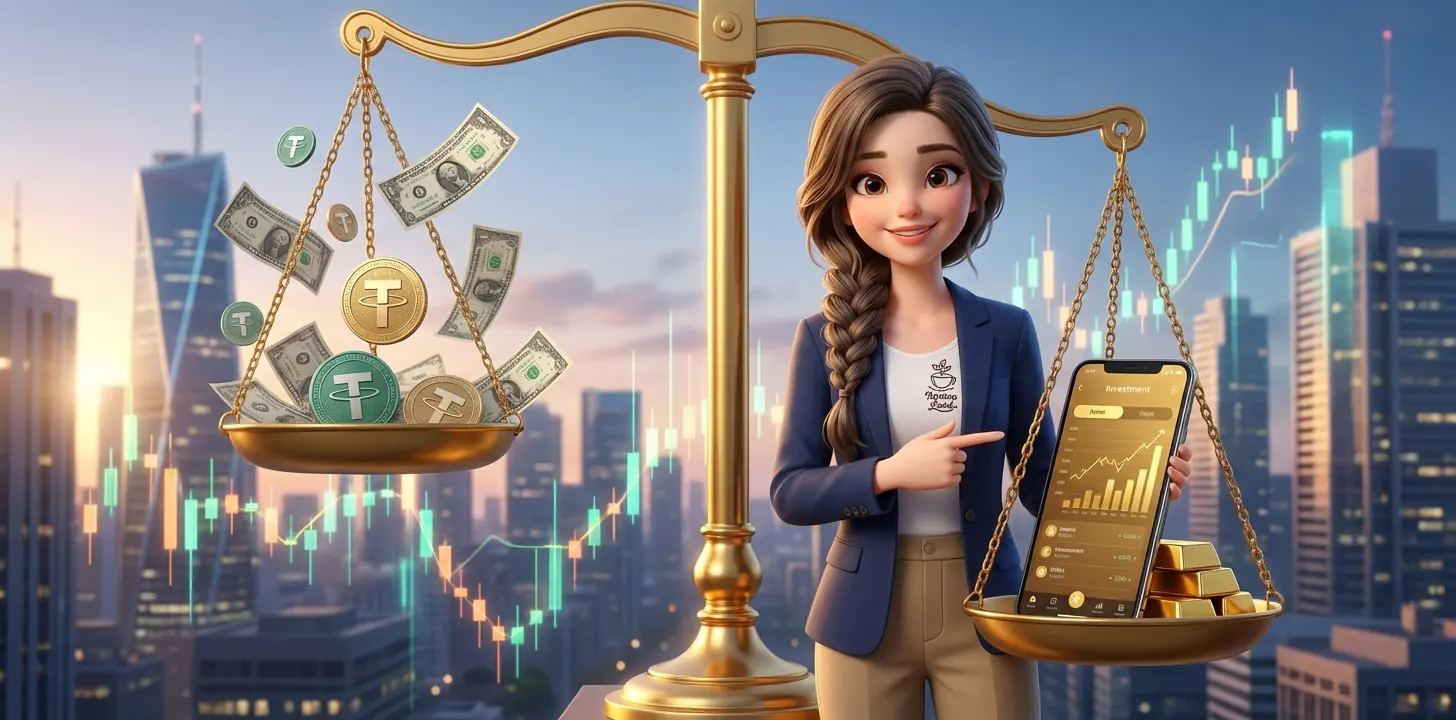 با ۵ میلیون تومان کجا سرمایه‌گذاری کنیم؟ (طلا، دلار یا تتر؟) راهنمای نجات پول در سال ۱۴۰۴