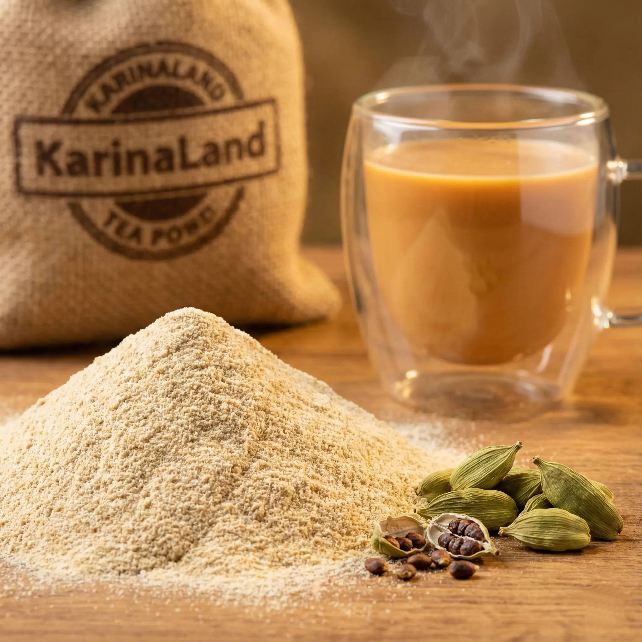 چای کرک هل (فوری) – عطر اصیل و بافت خامه‌ای (شیرچای عربی)