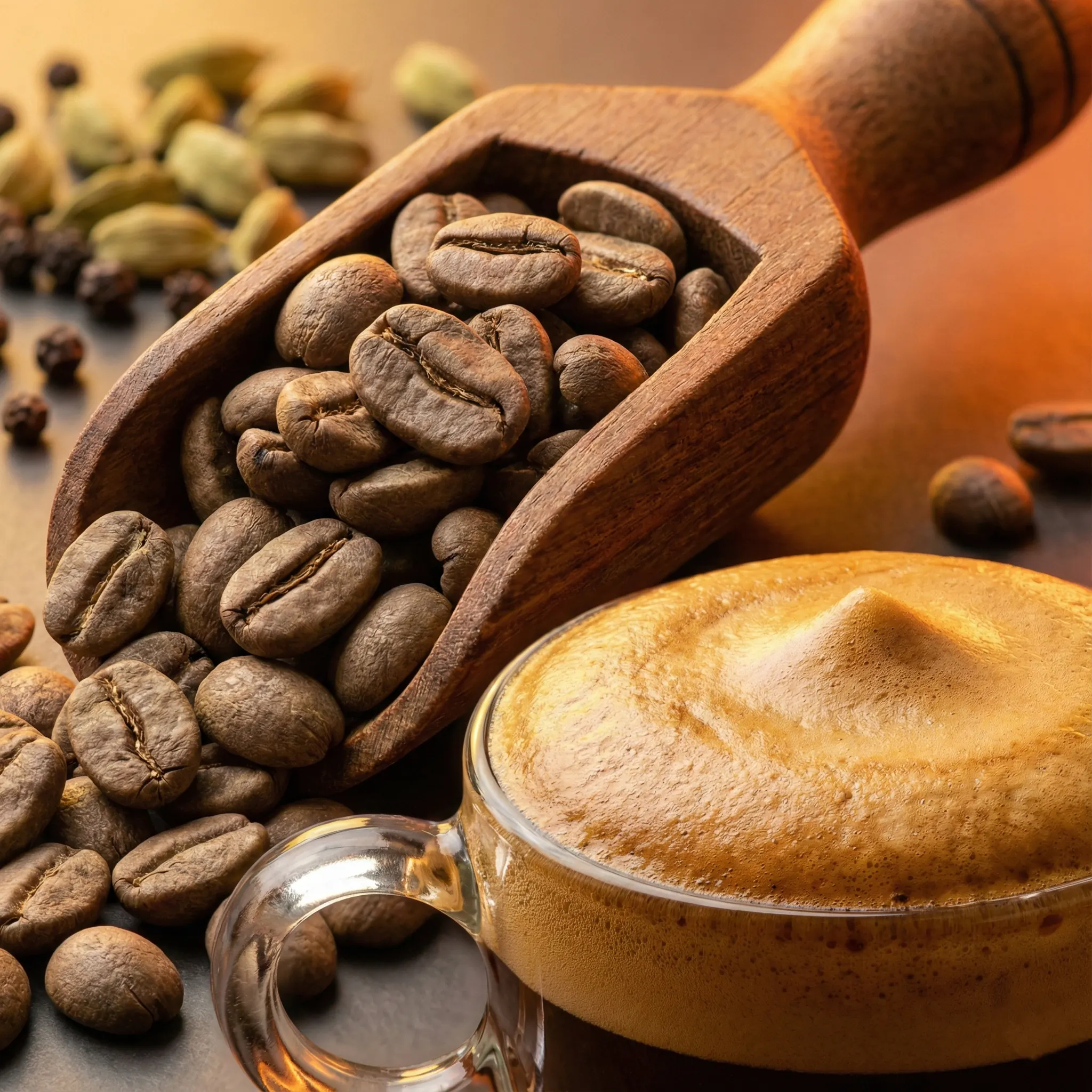 قهوه چری AA هند (روبوستا فول کافئین و خامه‌ای) – رست تازه